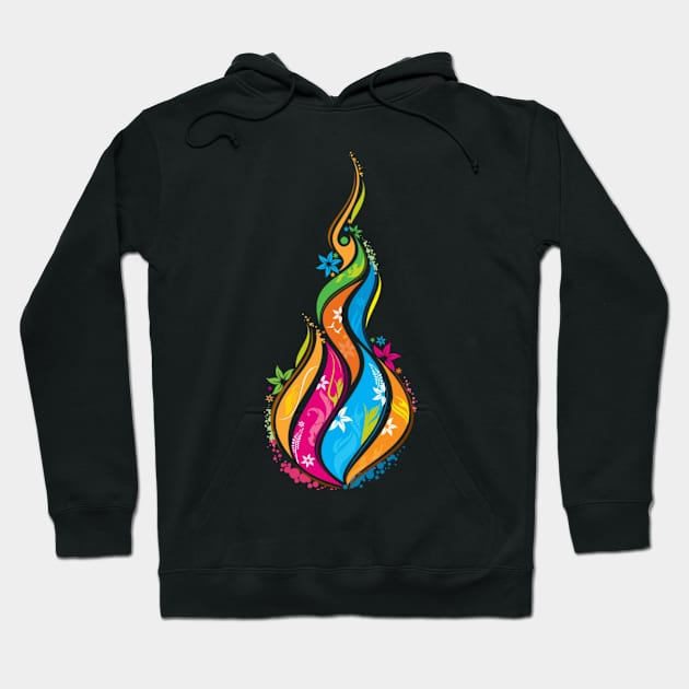 Rainbow Twister Hoodie by designsbycreation